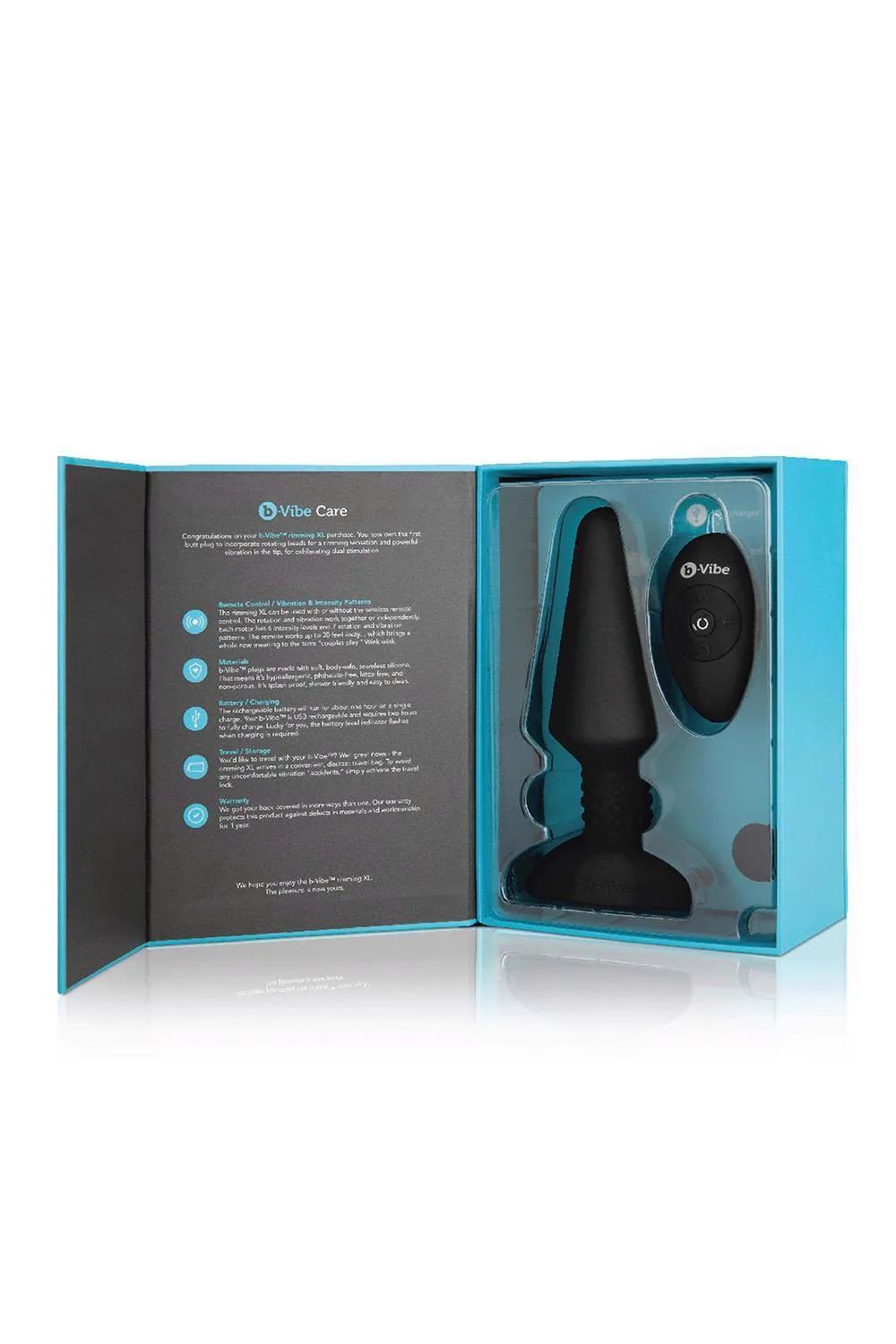 B-VIBE Rimming Plug XL Black