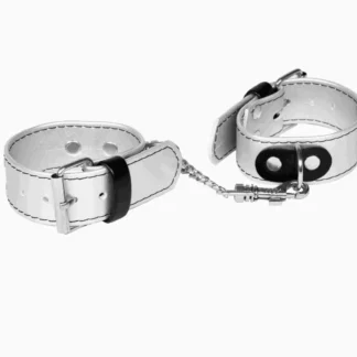 WHIPS Lacquered Handcuffs, Women's Handcuffs, Silver