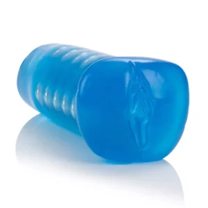 Basic Essentials Beaded Masturbator Blue