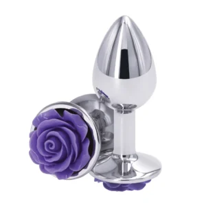 Rose Buttplug Small Purple