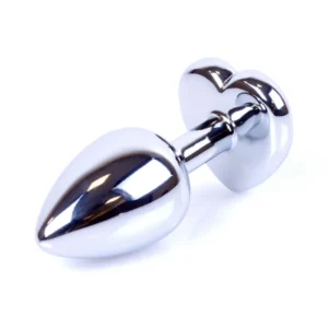 Plug-Jewellery Silver Heart PLUG- Pink