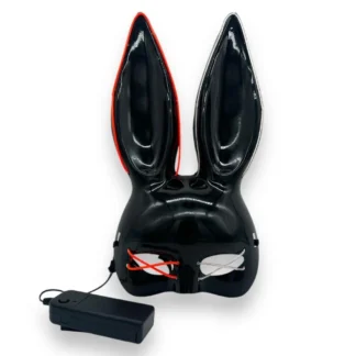 Bunny Mask Deluxe BLACK - With Lights