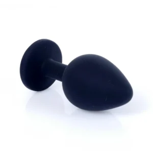 MyLove Toys - Jewellery Black Silicone Plug Medium