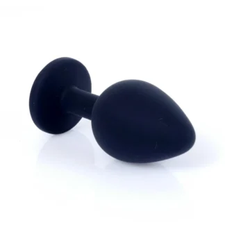 MyLove Toys - Jewellery Black Silicone Plug Medium