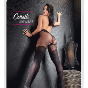 Cottelli LEGWEAR Crotchless Tights 4 — Open-Crotch Tights
