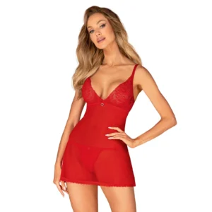 Obsessive Chilisa Set: Babydoll and Thong XS/S