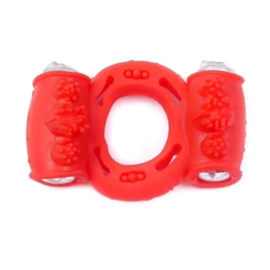 Vibrating Cock Ring - Double Red