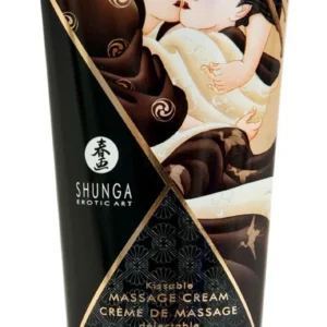 Shunga Kissable Cream Intoxicating Chocolate — Edible Massage Cream with Chocolate Flavor, 200 ml