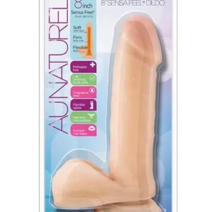 AU NATUREL 8INCH SENSA FEEL DILDO BEIGE