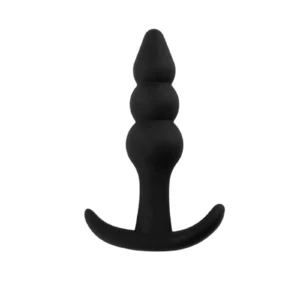 Black Beaded Anal Plug