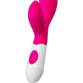 A-TOYS, Vibrator Lilu with Clitoral Stimulator, Silicone, Pink, 20 cm, 10 speeds, 2xAAA