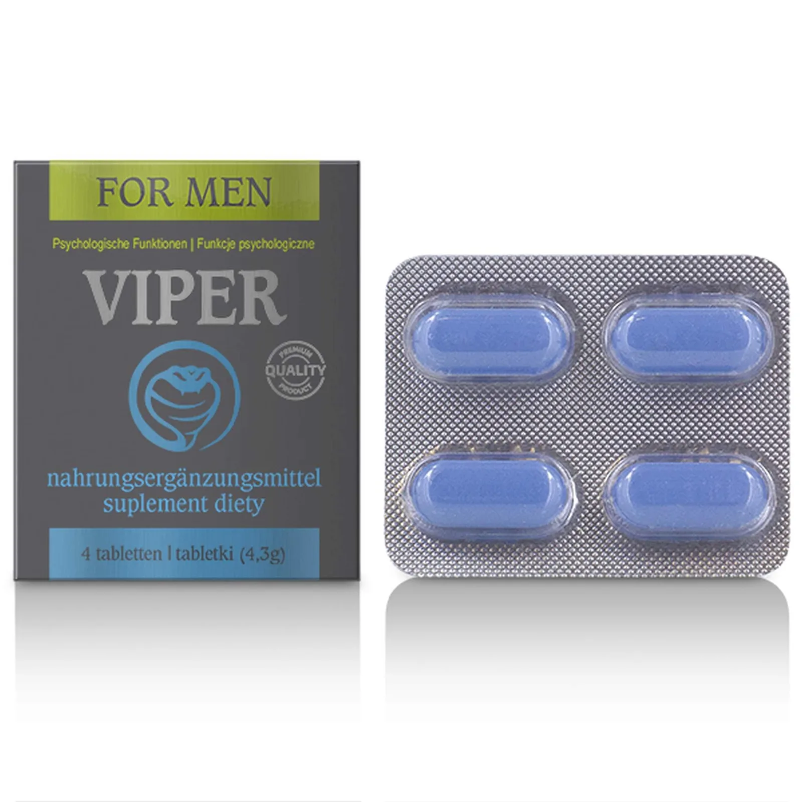 Cobeco Viper — Dietary Supplement with B Vitamins and Magnesium, 4 Capsules