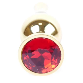 MyLove Toys - Jewellery Gold BUTT PLUG- Red