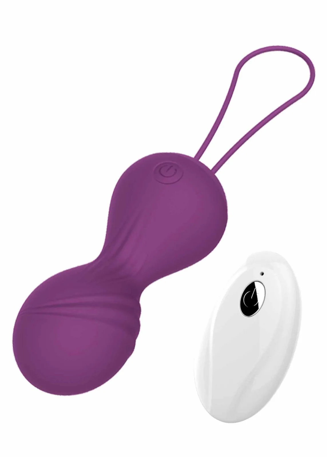 Kegel Balls - Vibrating Silicone USB 10-Function / Remote Control - Purple