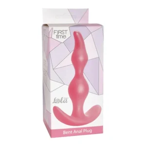 Lola Toys Bent Anal Plug — Silicone Anal Plug, Pink