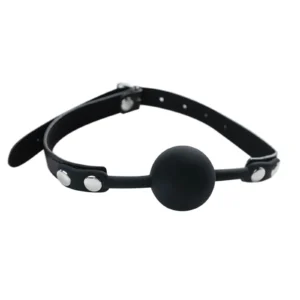 Fantasy — black silicone ball gag with adjustable straps