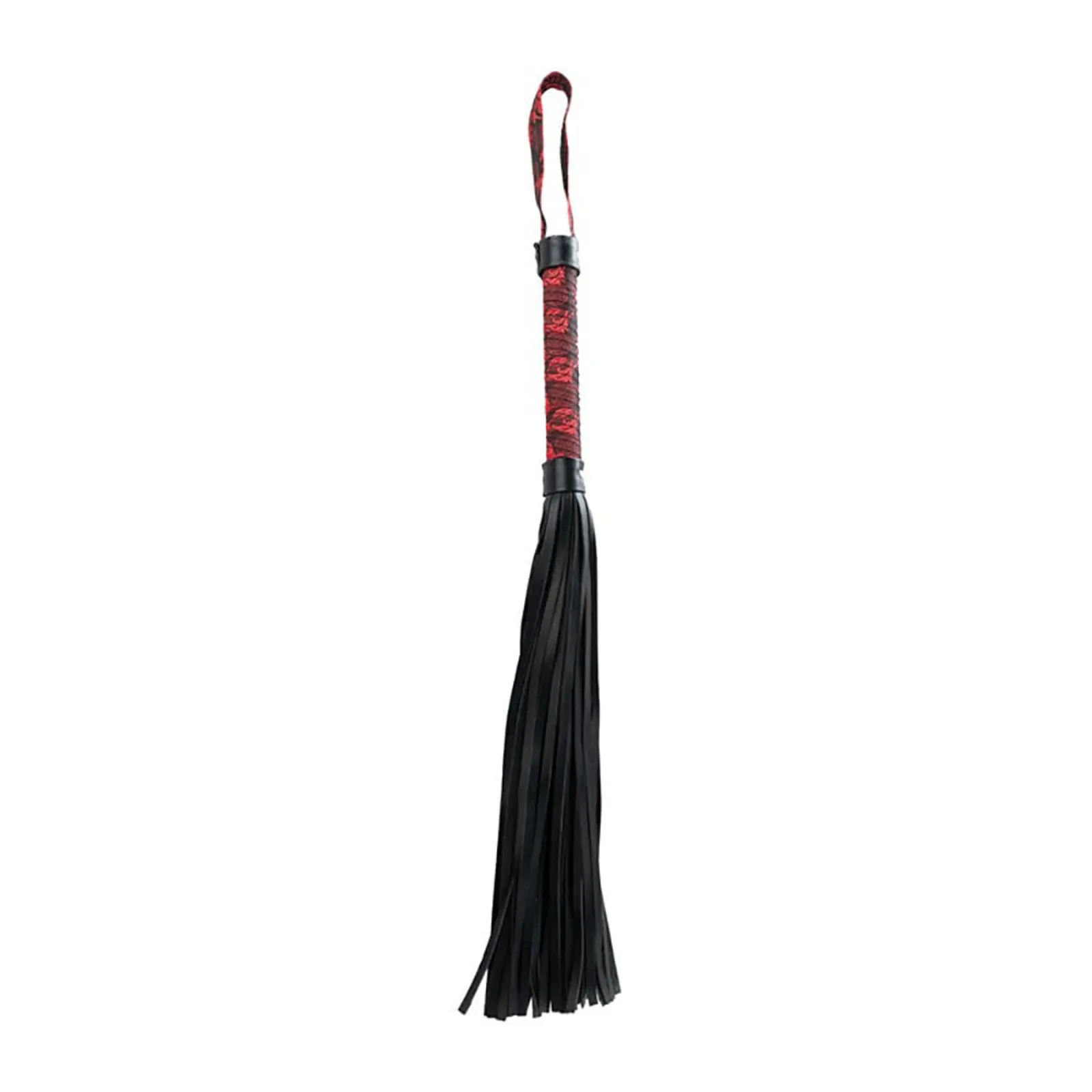 Fantasy Red and Black Flogger - Red and Black BDSM Flogger