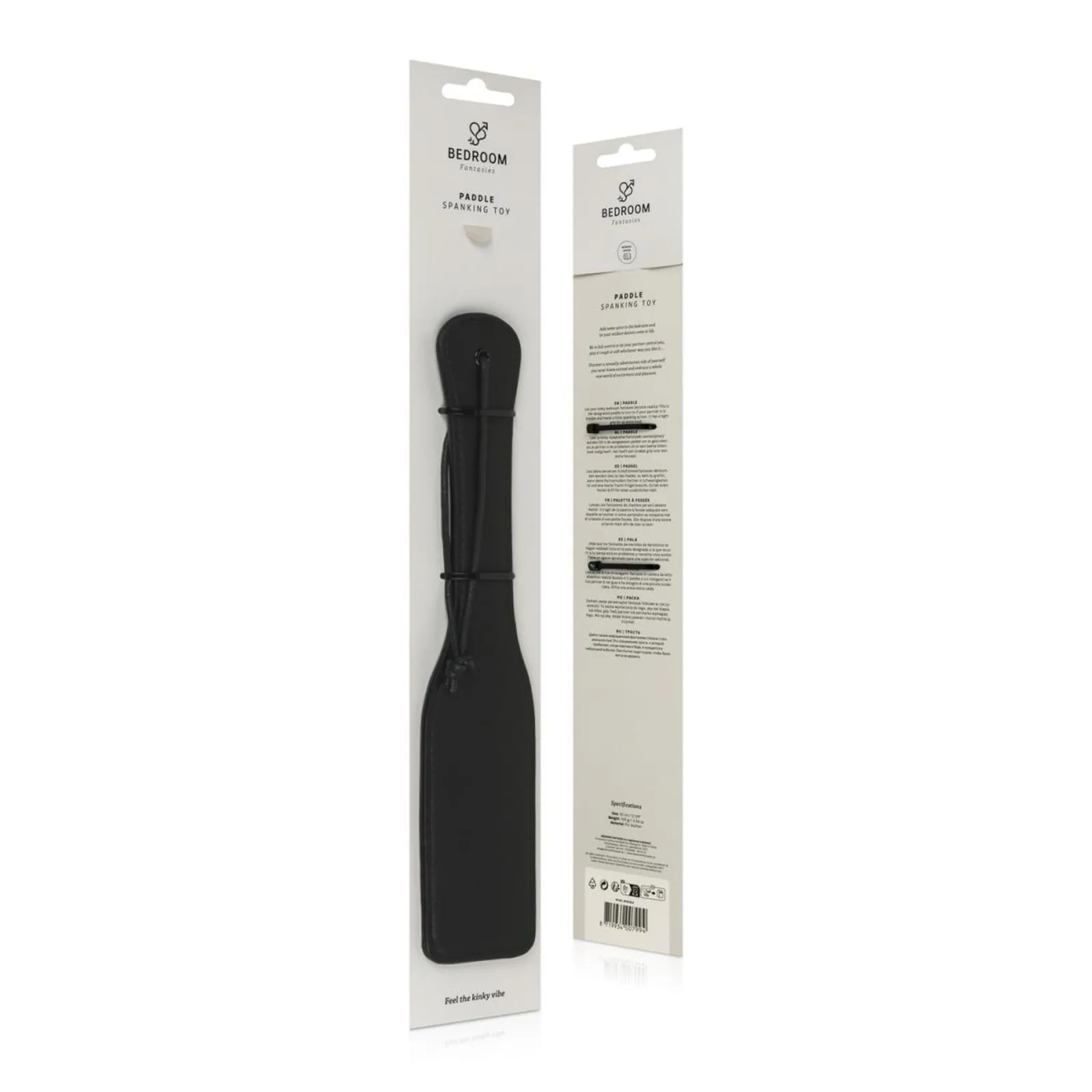 Bedroom Fantasies — Black Faux Leather Paddle
