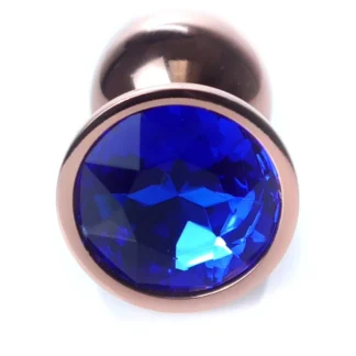 MyLove Toys - Jewellery Red Gold PLUG- Dark Blue