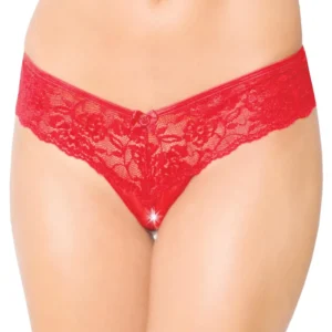 SoftLine Collection 2440 Red Lace Thong M/L