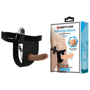 Pretty Love Draven Strap-On — Vibrating Strap-On with 6.8-Inch Dildo