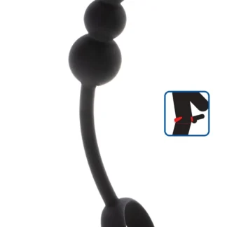 Anal Snake Plug & Penis Ring Black
