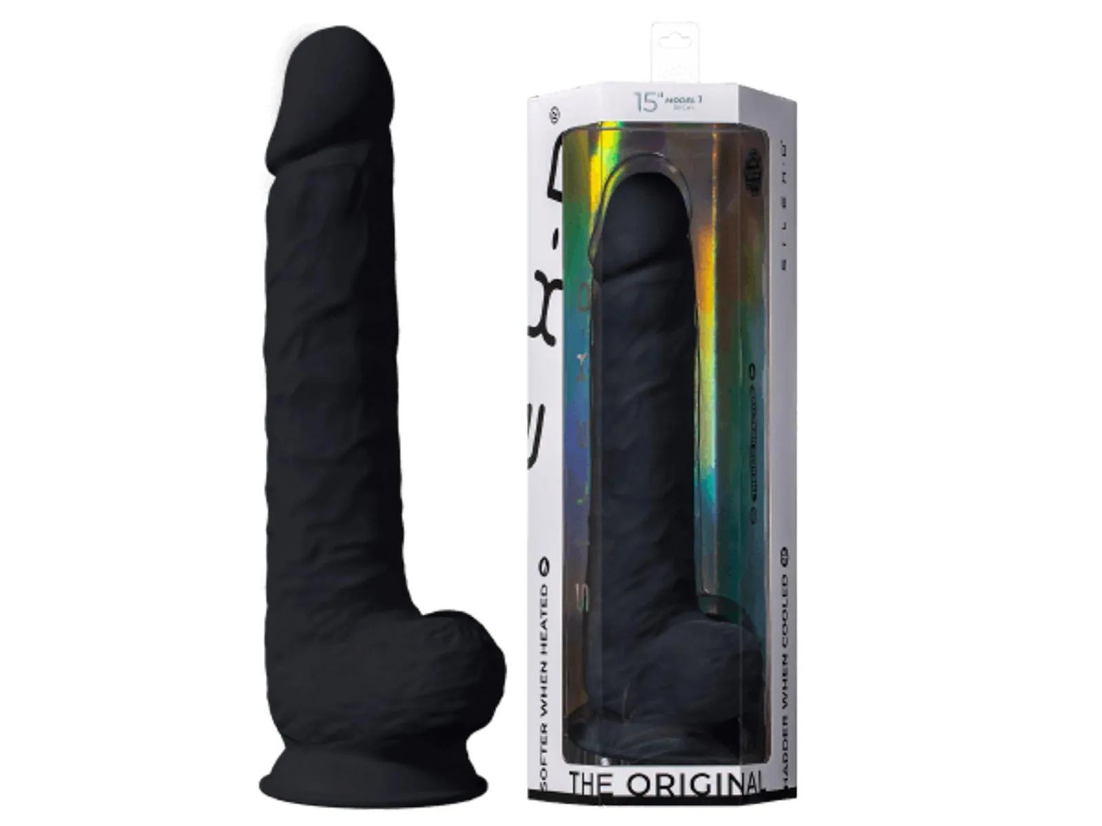 Silexd Dildo-SD Model 1 XXL realistic dildo with suction cup, black