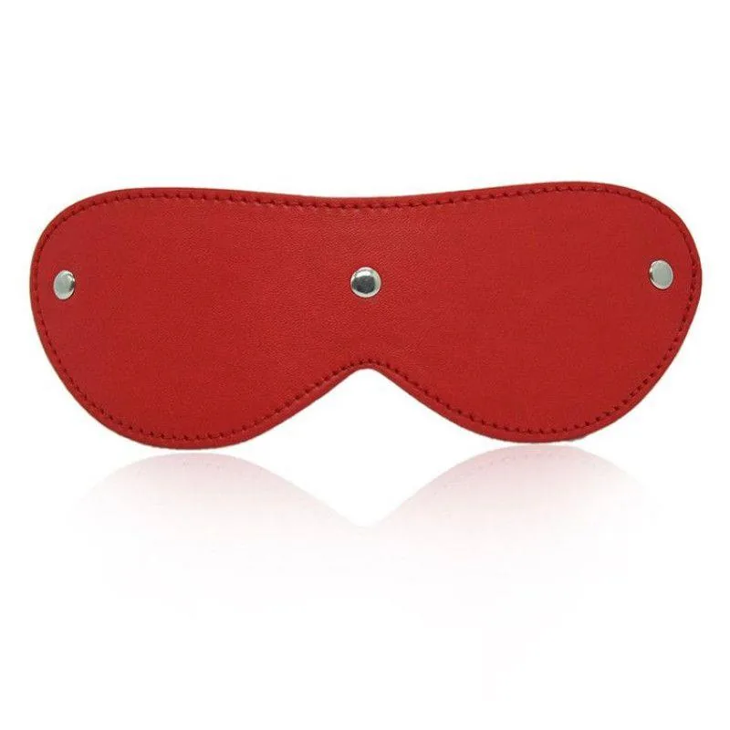 Red Leather Blindfold