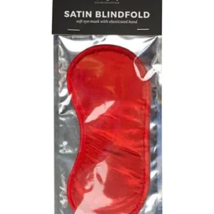 Mask-Red Satin Eye Mask