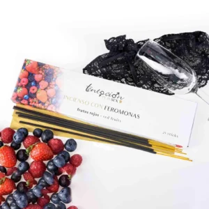 PACK OF 25 PHEROMONE INCENSE STICKS WITH RED BERRIES SCENT Temptation Play Sex