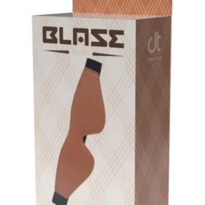 Dream Toys Blaze Elite Faux Leather Eye Mask, Cognac