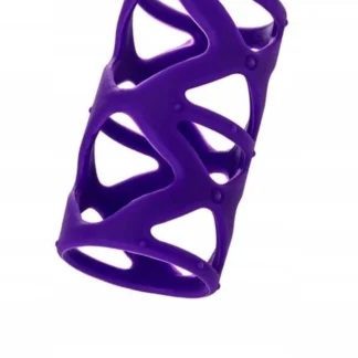A-TOYS, Penis Sleeve, Silicone, Purple, 7.5 cm Studded