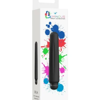 Delia - ABS Bullet With Sleeve - 10-Speeds - Black
