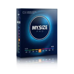 MY.SIZE PRO 57 mm Thin Condoms - 3 pcs