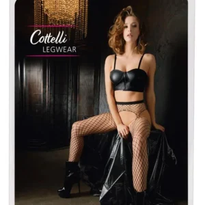 Cottelli LEGWEAR Sex Tights S-L Thigh-High Mesh