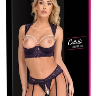 Shelf Bra Set Purple 75B/S