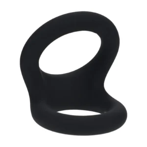 Double O Silicone Cockring - M - Black