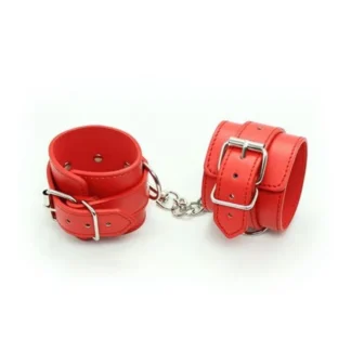 Wrist and Ankle Cuffs Belt Red