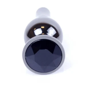 MyLove Toys - Jewellery Dark Silver Anal Plug - Black