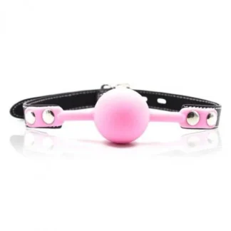 Knebel-Ball Gag + Block (pink)