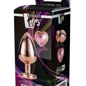 GLEAMING LOVE ROSE GOLD PLUG LARGE