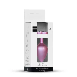 Plug-Jewellery Pearl Pink Heart Plug - Clear M