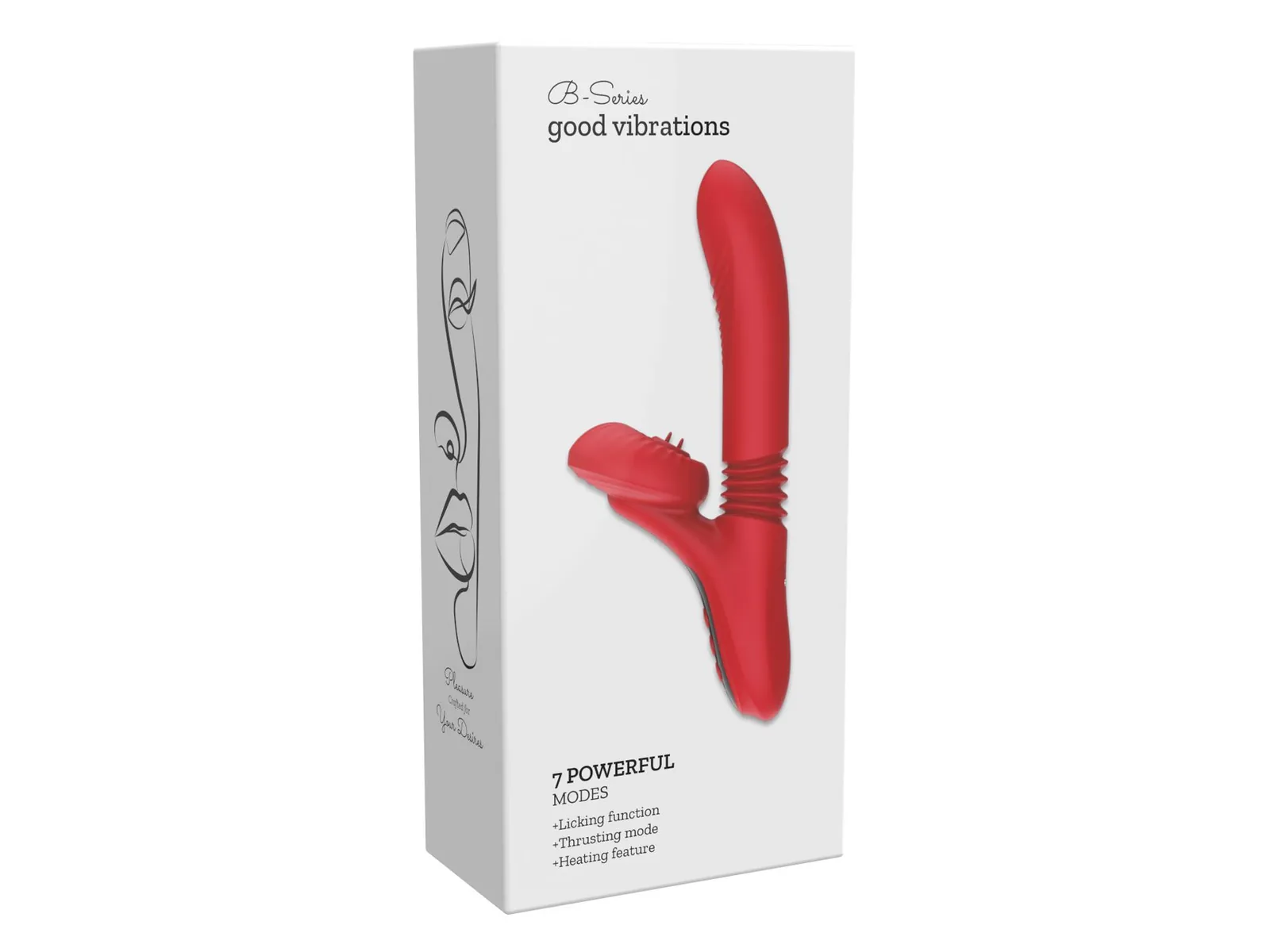Silicone Vibrator 7 Powerful Modes - Licking, Thrusting and Heating - Image 2