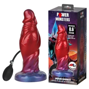 Power Monsters Shadow Behemoth — Inflatable Silicone Dildo, 22 cm