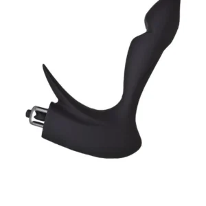 Erotist Prostate Massager – silicone prostate massager, black, 14.4 cm