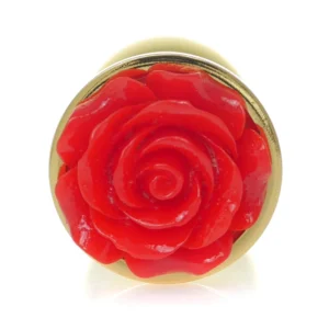 MyLove Toys - Jewellery Gold PLUG ROSE- Red