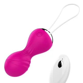 Vibrating Silicone Kegel Balls USB 10-Function / Remote Control - Pink