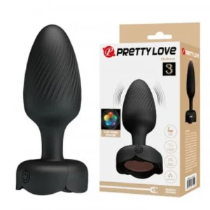 Pretty Love Osborn - Vibrating Silicone Anal Plug with LED Lighting