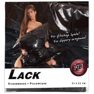 Vinyl Pillow Case Black