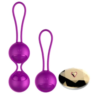 Vibrating Silicone Kegel Ball Set USB, 10 Functions / Remote Control